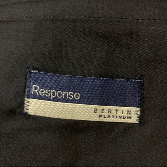 Response Bertini Black Pinstripe Dress Pants Size 38 - Picture 7 of 11